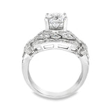 Broad Semi-mount Art Deco Engagement Ring