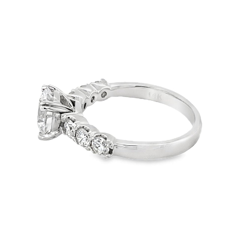 Semi-mount Engagement Ring with Fishtail Setting