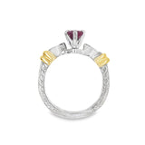 Two-Tone Ruby Ring
