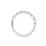 Twist Design Wedding Band White Gold