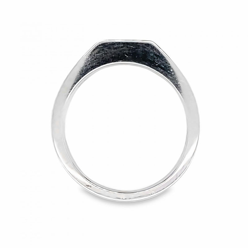 Channel Set Diamond Band White Gold