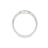 Slight Contour Diamond Wedding Band