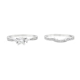 Princess Cut Diamond Estate Wedding Set