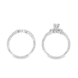 Princess Cut Diamond Estate Wedding Set