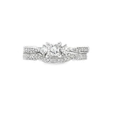 Princess Cut Diamond Estate Wedding Set