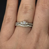 Princess Cut Diamond Estate Wedding Set