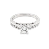 Channel-Set Diamond Engagement RIng