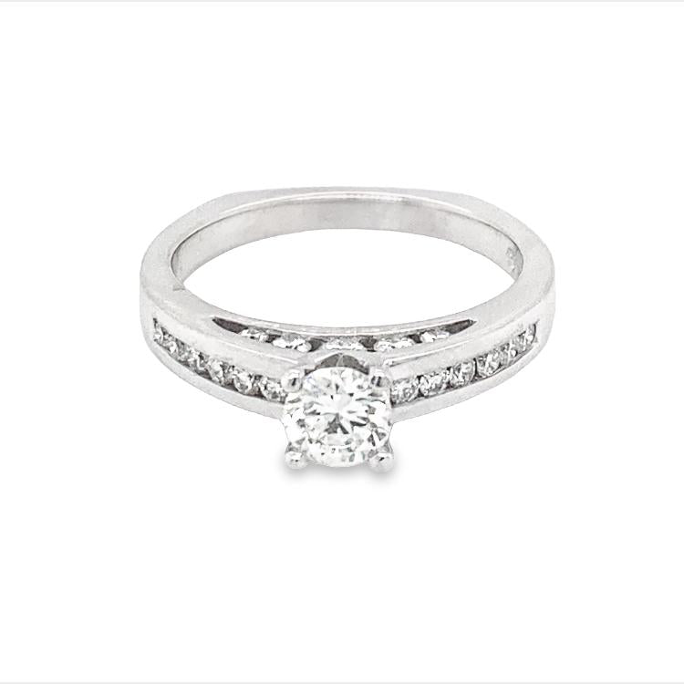 Channel-Set Diamond Engagement RIng