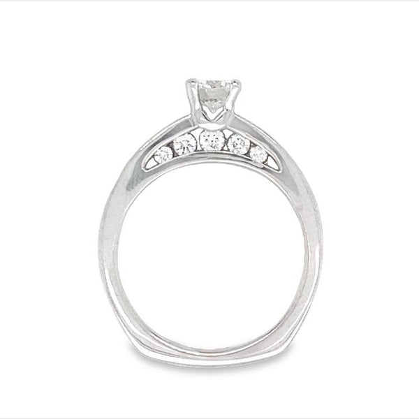 Channel-Set Diamond Engagement RIng
