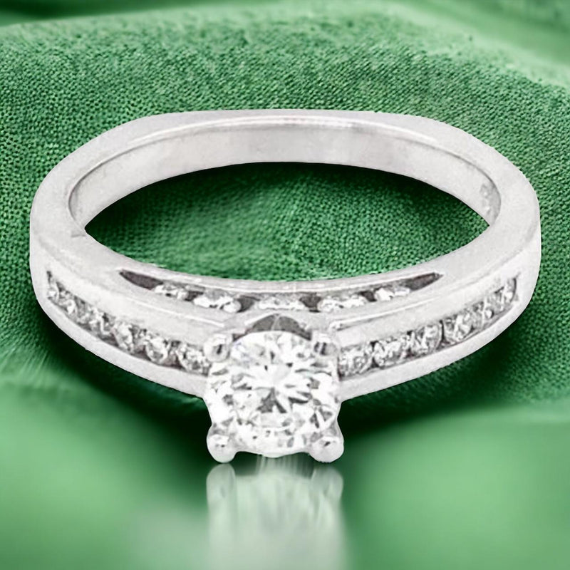Channel-Set Diamond Engagement RIng