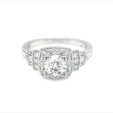0.70ct Art Deco Engagement Ring