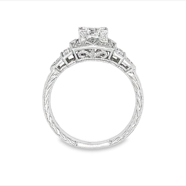 0.70ct Art Deco Engagement Ring
