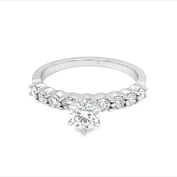 Tri-Prong Diamond Engagement Ring