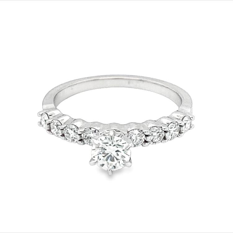 Tri-Prong Diamond Engagement Ring