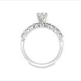 Tri-Prong Diamond Engagement Ring