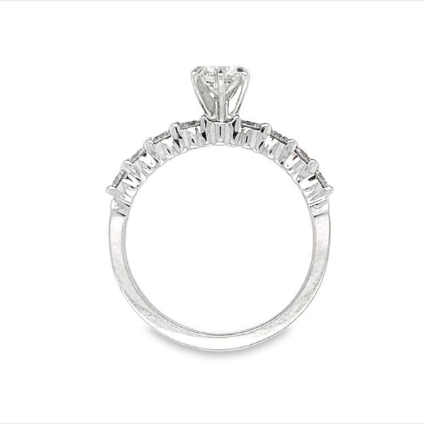 Tri-Prong Diamond Engagement Ring