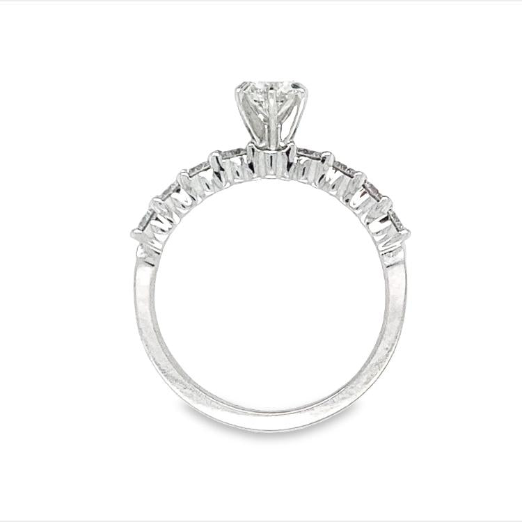 Tri-Prong Diamond Engagement Ring