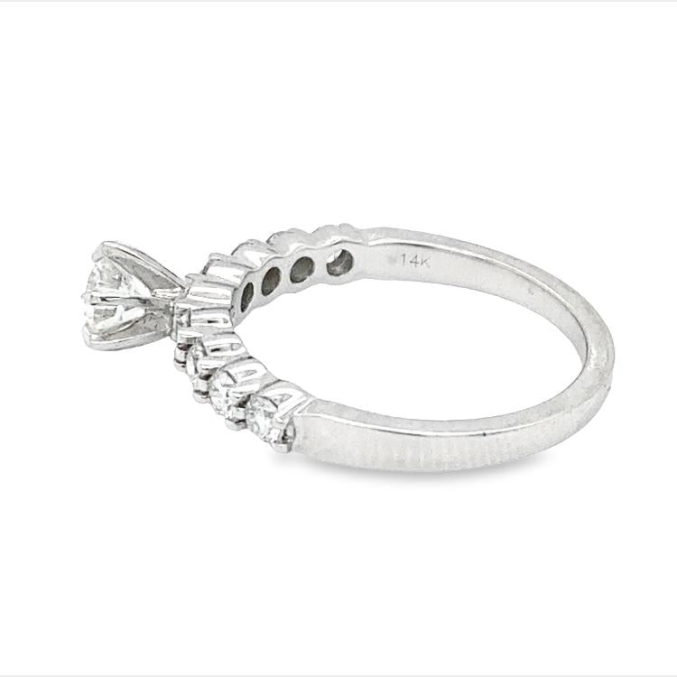 Tri-Prong Diamond Engagement Ring