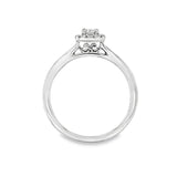 Small Diamond Halo Ring