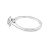 Small Diamond Halo Ring
