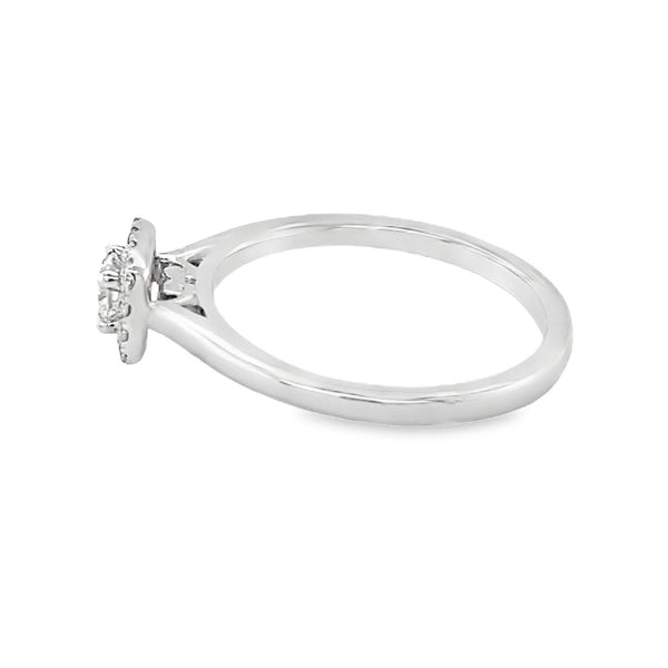 Small Diamond Halo Ring