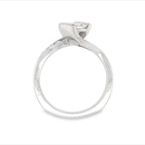 Geometric Diamond Engagement Ring