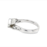 Geometric Diamond Engagement Ring