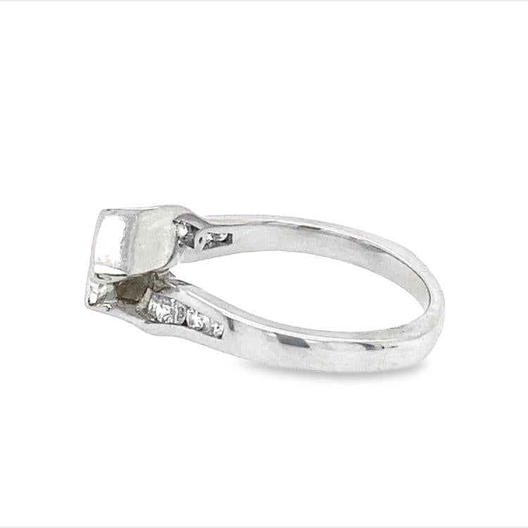 Geometric Diamond Engagement Ring