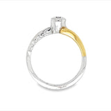 Two-Tone Diamond Ring in Platinum and 18K