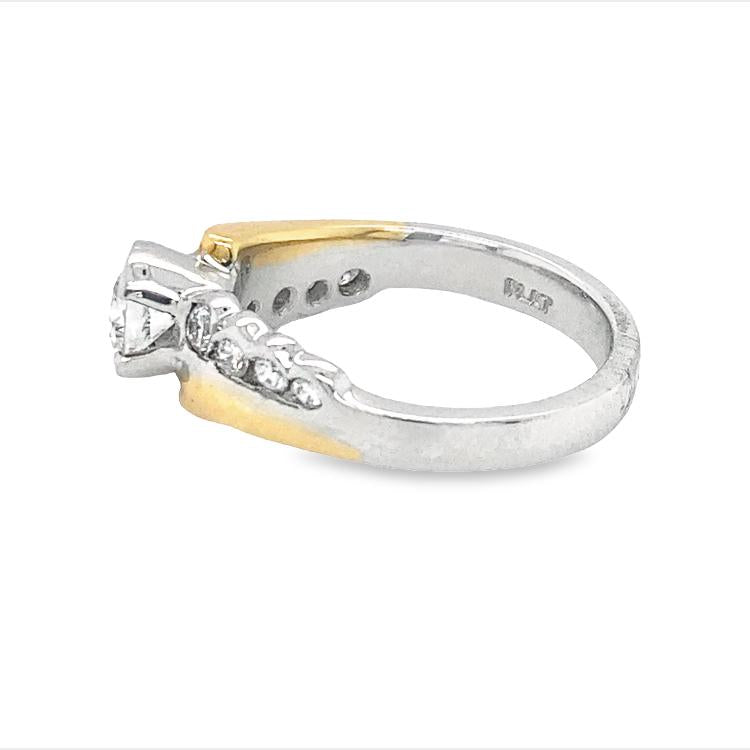 Two-Tone Diamond Ring in Platinum and 18K