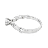 Segmented Diamond Engagement Ring