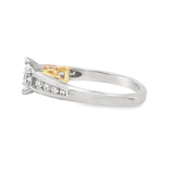 Two-Tone Marquise Diamond Ring with Euro Shank