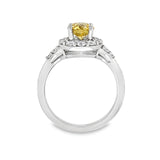 Fancy Yellow Diamond Engagement Ring