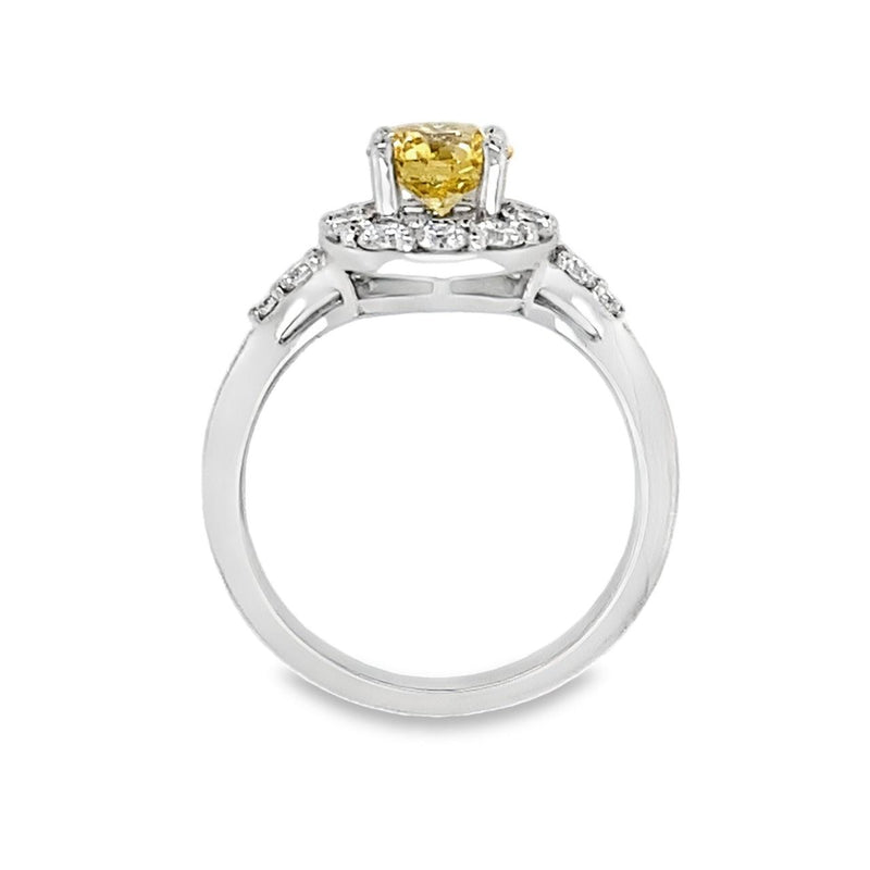 Fancy Yellow Diamond Engagement Ring