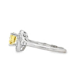 Fancy Yellow Diamond Engagement Ring