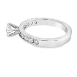 Milgrain Channel-Set Engagement Ring
