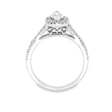 Marquise Diamond Halo Engagement Ring