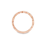 TJB Alternating Square Marquise Stackable Band