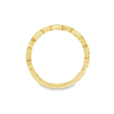 TJB Alternating Square Marquise Stackable Band