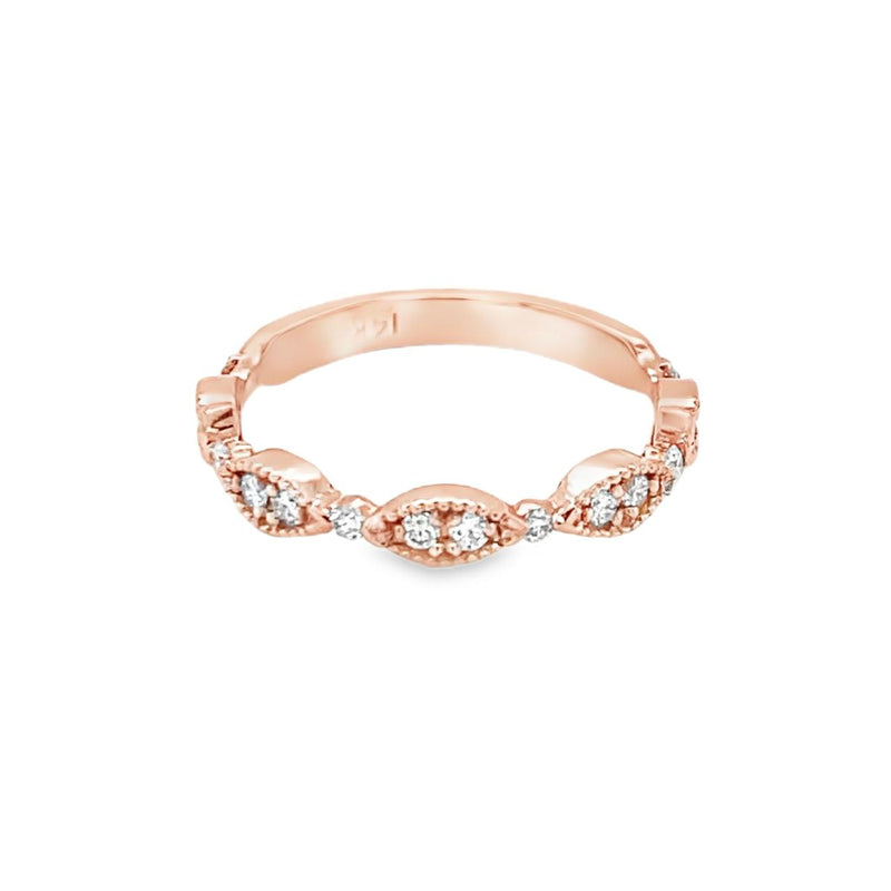 TJB-Made Milgrain Stackable Ring