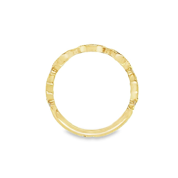TJB-Made Milgrain Stackable Ring
