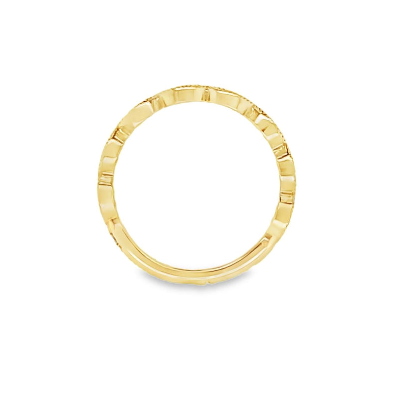 TJB-Made Milgrain Stackable Ring