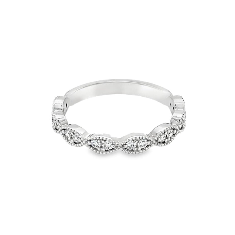 TJB-Made Milgrain Stackable Ring