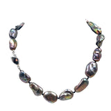 Black Keshi Pearl Necklace