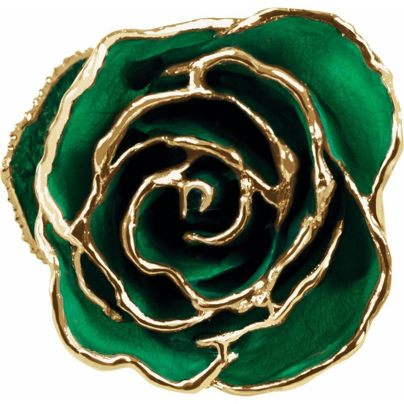 Lacquered Rose in Precious Metal