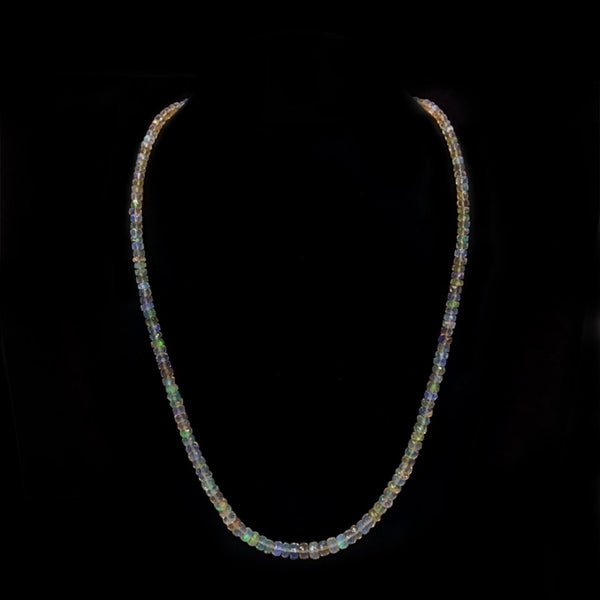 White Opal Strand Necklace
