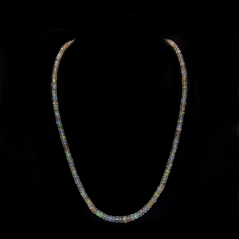 White Opal Strand Necklace