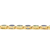 Sapphire and Tsavorite Garnet Bracelet