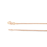 Diamond Solitaire Pendant In Rose Gold