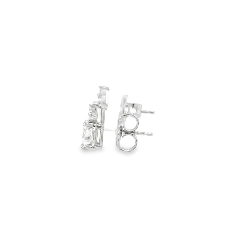 Oval Cluster Lab Diamond Earrings